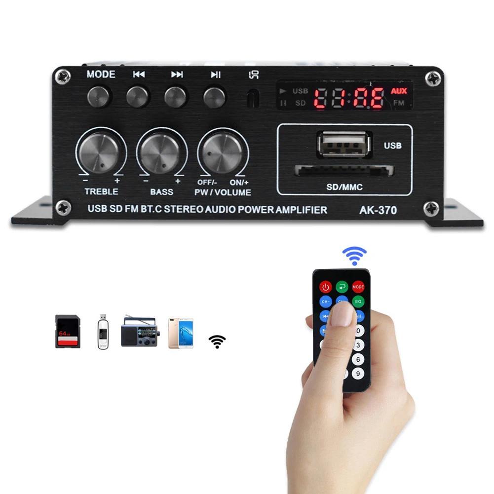AK370 Bluetoothcompatible Amplifier 20 Channel Home Theater Amplifier Mini HIFI gital Auo Amplifiers