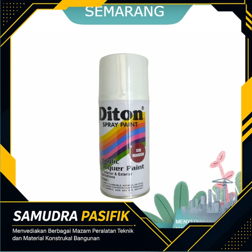 DITON CAT SEMPROT PYLOX PILOK PILOX MERAH MARUN MAROON 838 BESAR