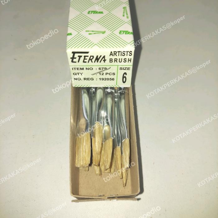 Kuas Lukis ETERNA nomor 6 per 1 lusin