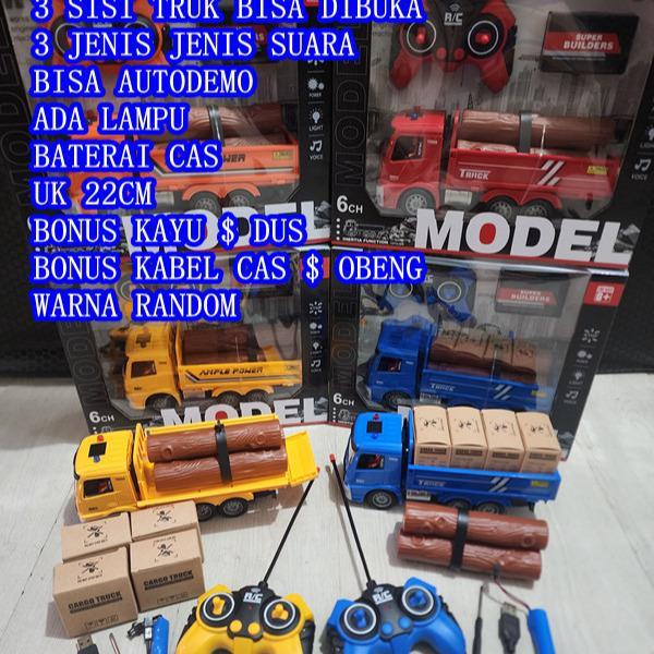 MAINAN RC CONTAINER TRUCK 12RODA TRUK MUATAN BARANG REMOTE - RC MUATAN