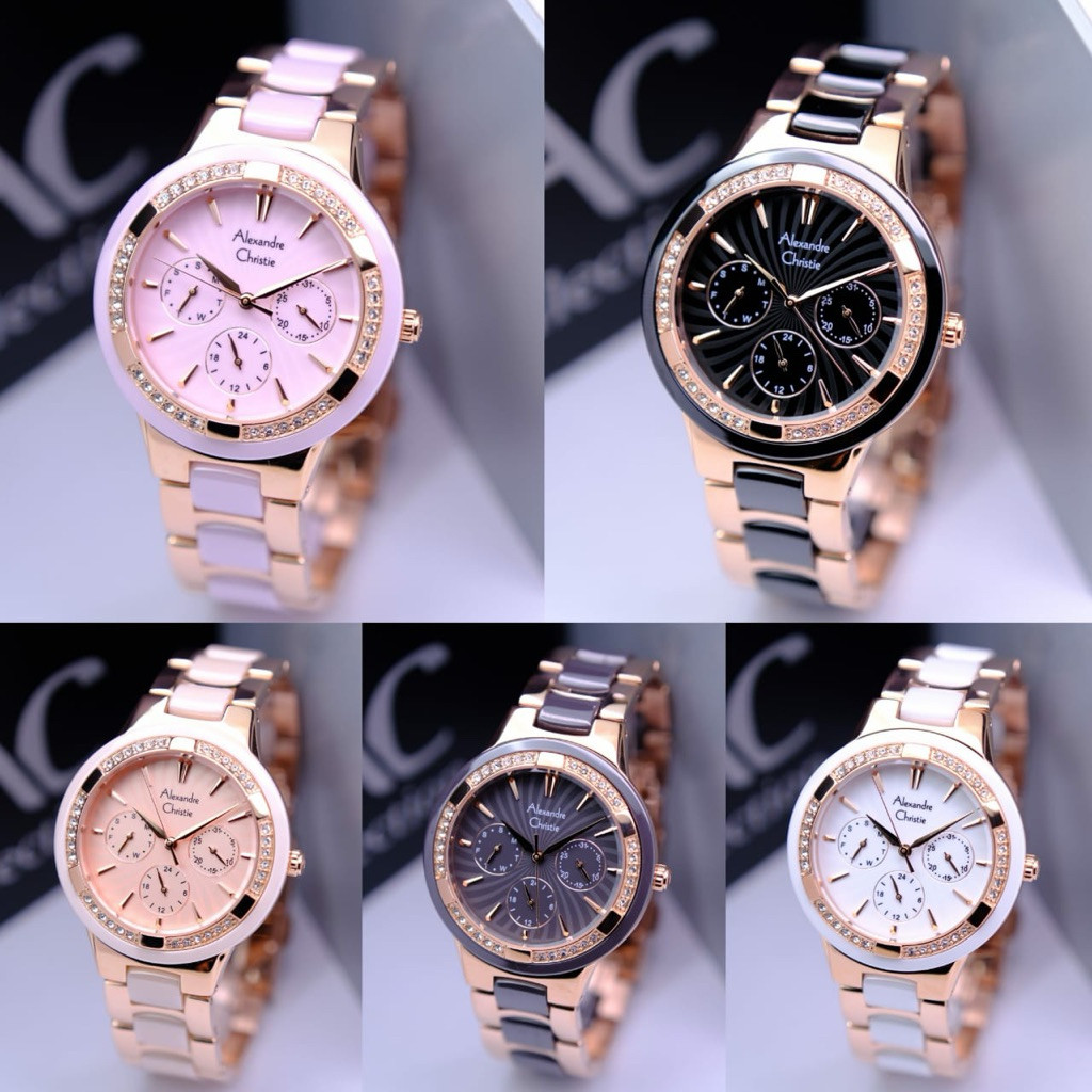 Promo Diskon 7.7 Jam Tangan Wanita Alexandre Christie AC2299 / AC 2299 / AC2A71 / AC 2A71 / AC2933 /