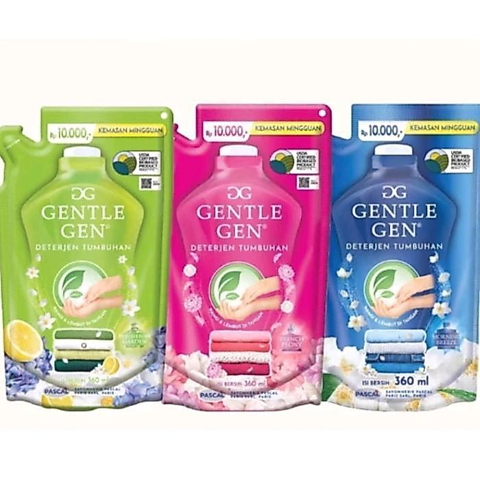 GENTLE GEN Deterjen Cair Pouch 360ml / Gentle Gen Refill 360 ml