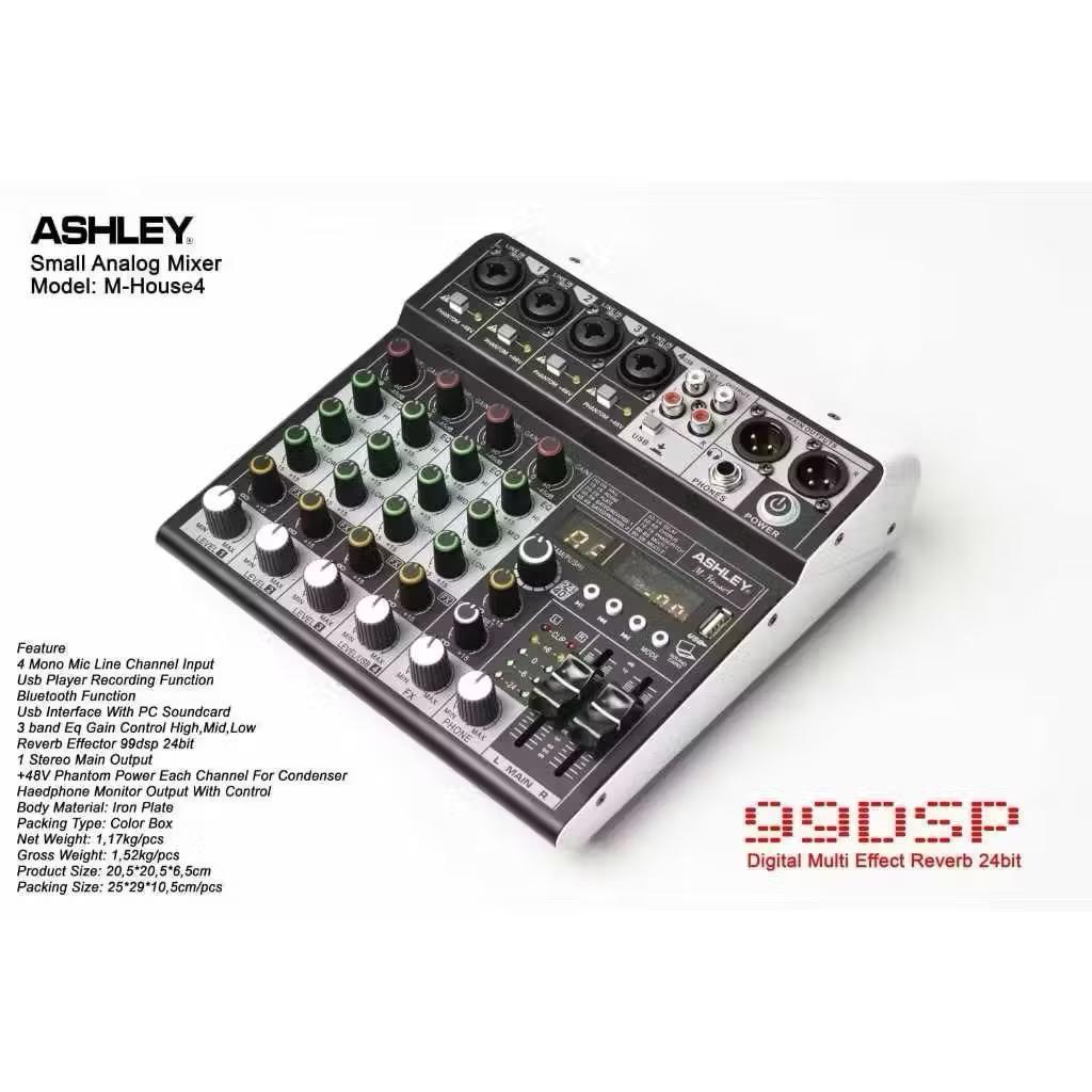 Mixer Ashley M House 4 / Mixer Audio 4 channel Bluetooth