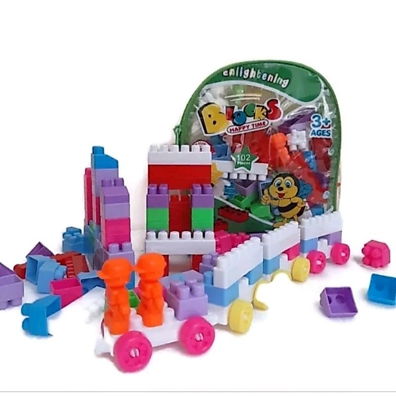 CUCI GUDANG MAINAN ANAK DIY BUILDING BLOCK ROBOT MOBIL / MAINAN BLOK LEGO SUSUN TAS LEBAH