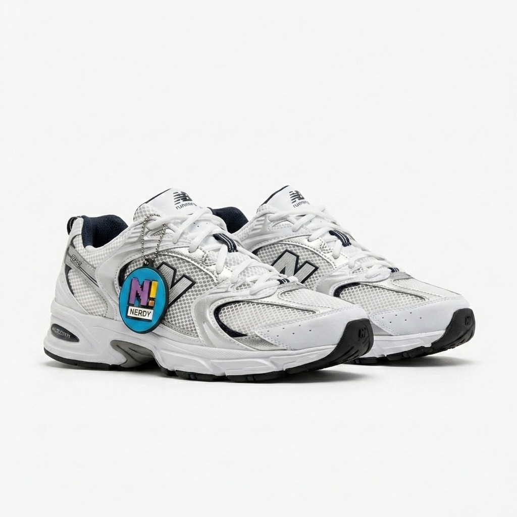 Sepatu New Balance NB 530 White Silver Navy Indigo Casual Gym Olahraga Joging Pria Wanita Sport