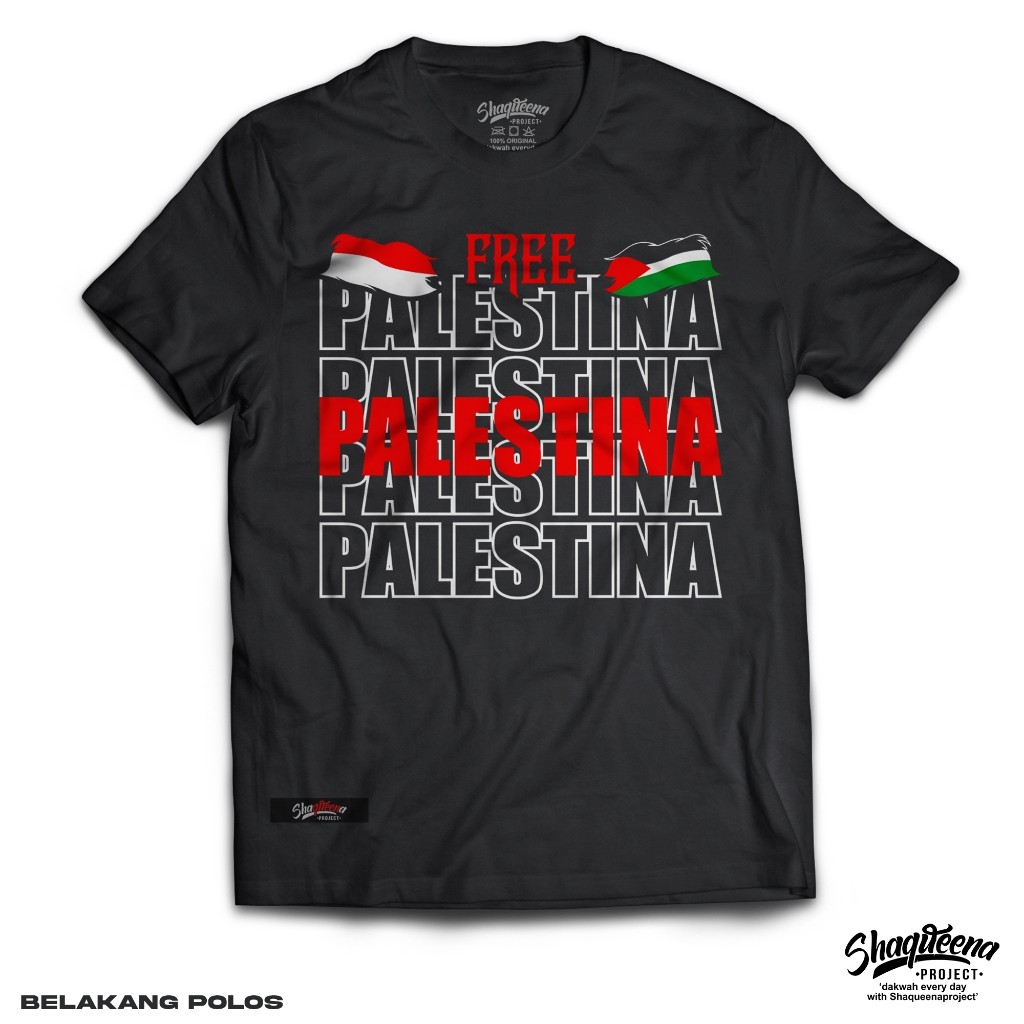 (COD) Kaos Free Palestine - PALF043 New Original Shaqueena Project