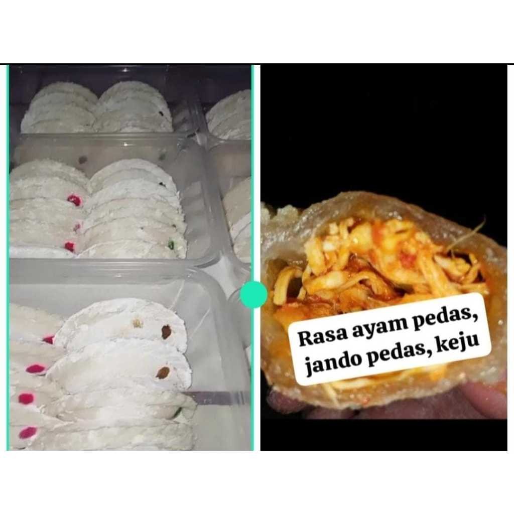 Cireng isi Ayam Pedas, Jando Pedas & Keju 10pcs (Mentah) / Cireng Frozen