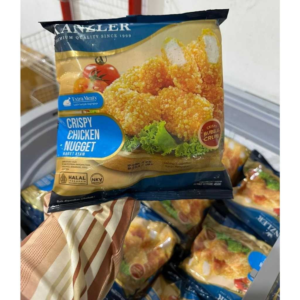 

Kanzler Crispy Chicken Nugget Bubble Crumbs / Stick 450gr dan 120gr
