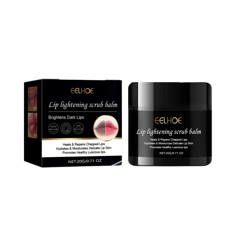 EELHOE Bibir Bright Scrub Scrub Membersihkan Bibir Terang Kulit Mati Pelembab Bibir Lembut Bibir Pel