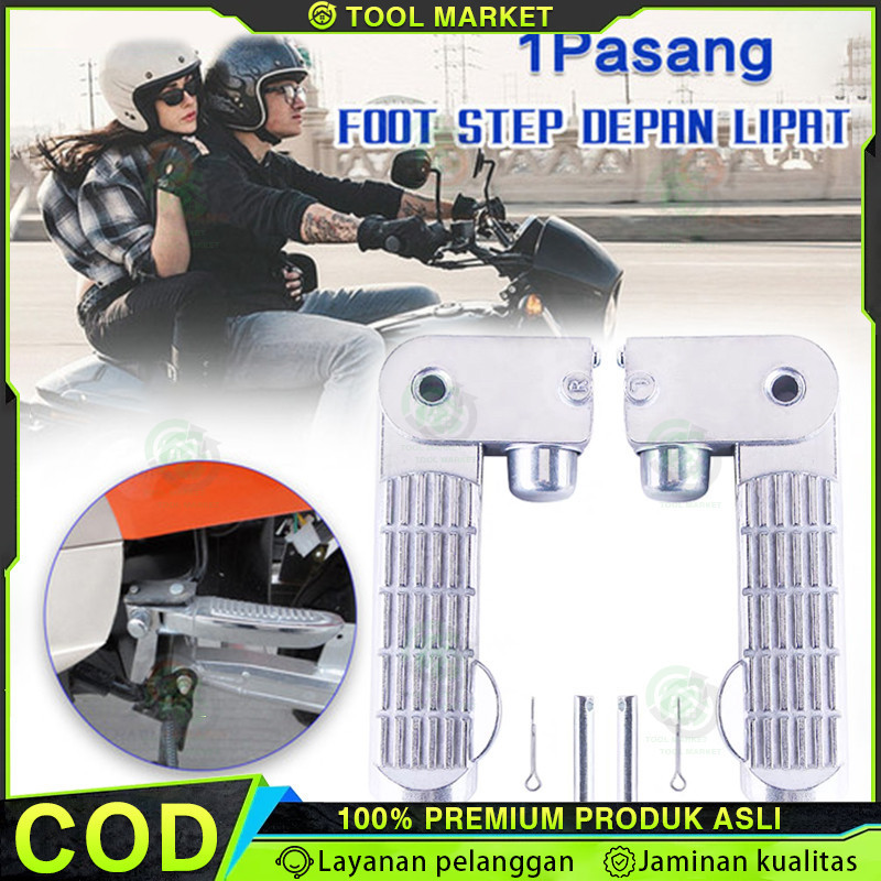 Footstep Front / Foot Step Depan Lipat Pijakan Kaki Depan Universal Sepeda Listrik 1 Set Pijakan Kak