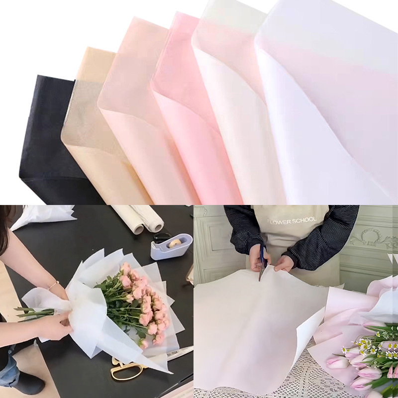 

10pcs 50x65cm Flower Wrapping Paper Florist Bouquet Clothing Shoes Gifts Packaging Tissue Paper Wedding Birthday Valentines Gift