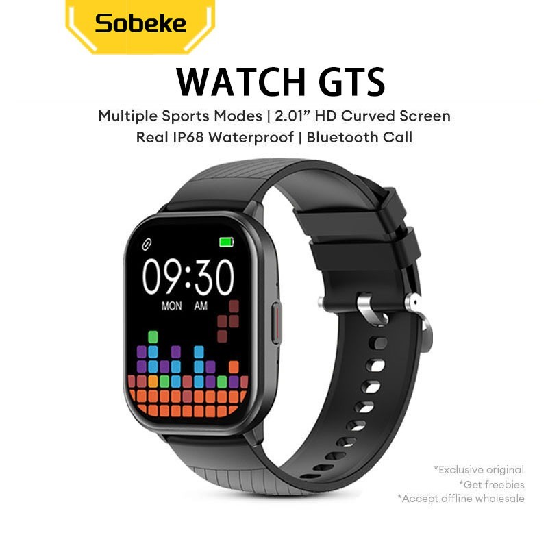 

Sobeke Smart Watch Bluetooth Call IP67 Waterproof 1.99" FullScreen Fitness Running Pace Custom Wallpaper