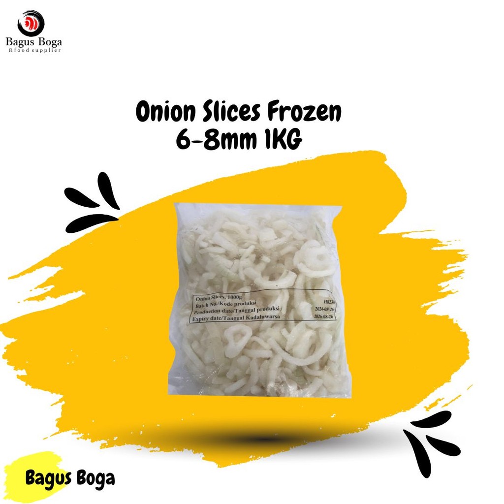 

Onion Slices Frozen 6-8mm 1KG