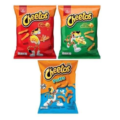 

Cheetos Aneka Snack Puffs Cheddar Cheese keju Jagung Bakar