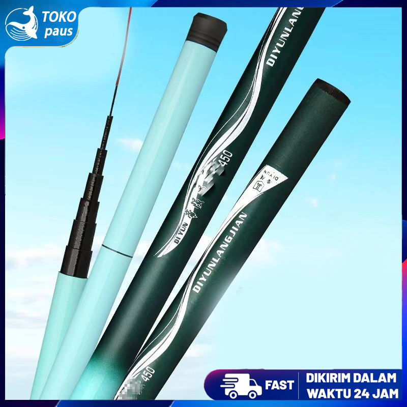 Tegek carbon full ringan / tegek kaku ringan kuat/ joran tenggek super kuat  / tegek  540 450 360 mu