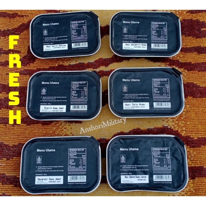 

NEW Ransum Naraga Plus 1 Porsi Exp.2026 Januari & Febuari Ransum Makanan nasi Lauk TNI mirip MTP