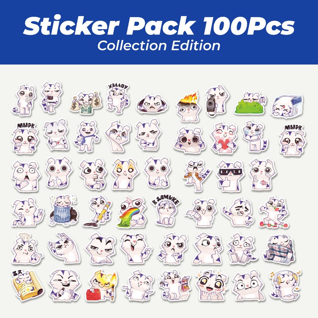 

Hot Stiker Animal Cute Rummka The Cat Lucu Anti Air Stikers Berperekat Waterproof Sticker Decal Buat Motor Helm Buku Journal Koper Casing HP Laptop Botol Minum