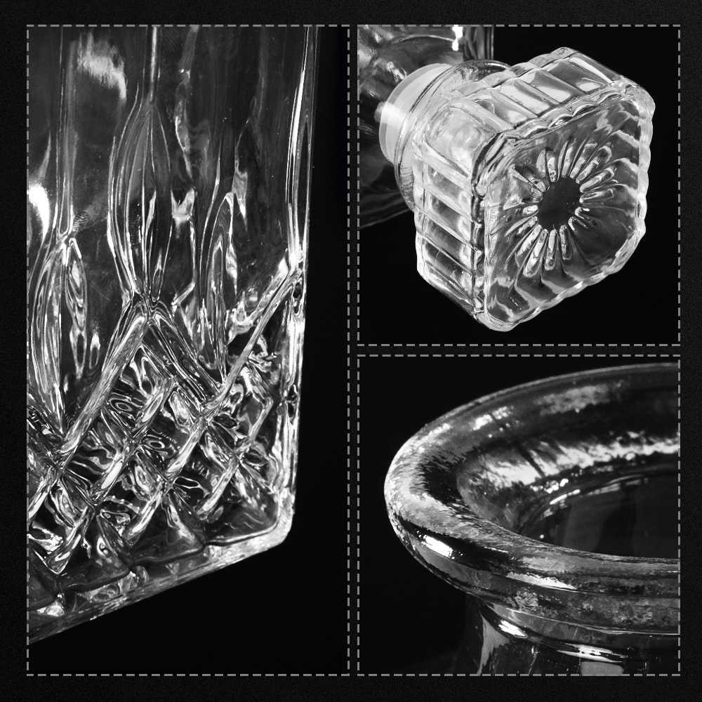 Whisky Decanter Glass Bottle Liquor Scotch Luxury 950ml - EJ50HF