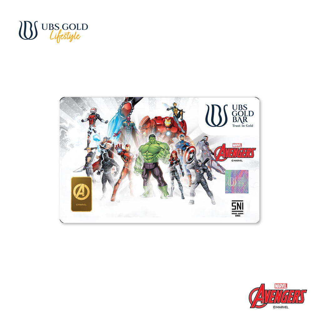 UBS Gold Logam Mulia Marvel Avengers 1 Gr