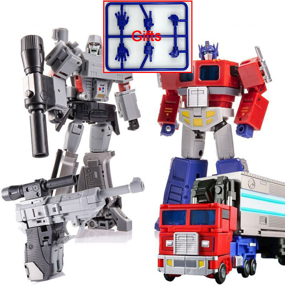 JINBAO Mini Pistol Galvatron 8002 OP Commander 2001 Transformation Toys Container G1 Anime Action Fi