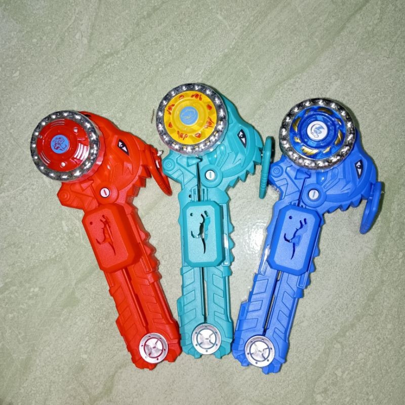 TALUNAMBA   Gangsing Anak Motif Dino Hiu / Gangsing Nyala / Gangsing Lampu