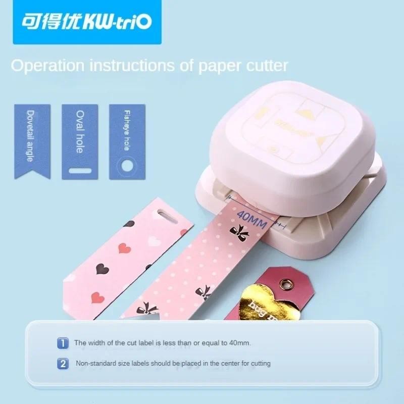 

4in1 Paper Cutter Tag Punch Corner Rounder Cutter Paper Label Punch Scrapbooking Card for DIY Paper Card Photo Making Supplies