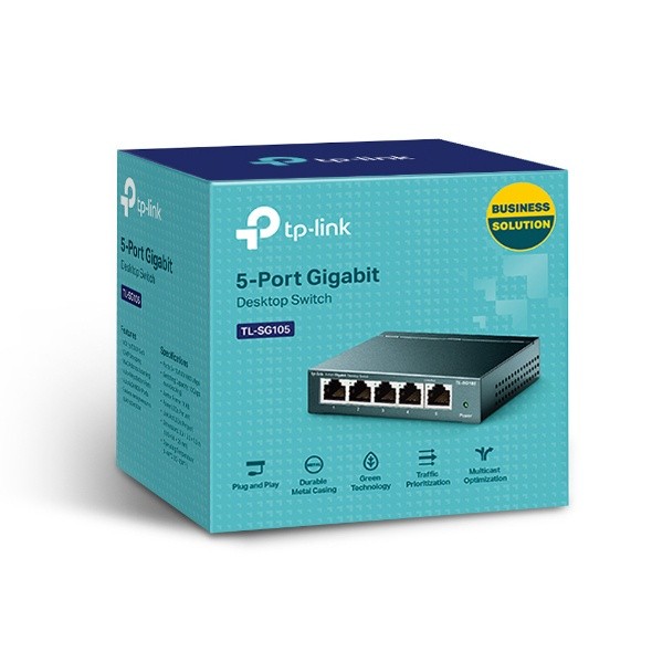 TPLINK TL-SG105 5 Port 10/100/1000Mbps Desktop Switch SG105