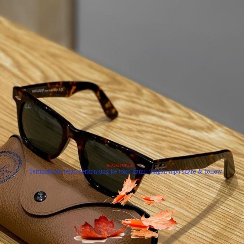 Kacamata RAYBAN WAYFARER RB2140 Lensa Kaca Tortoise Glossy