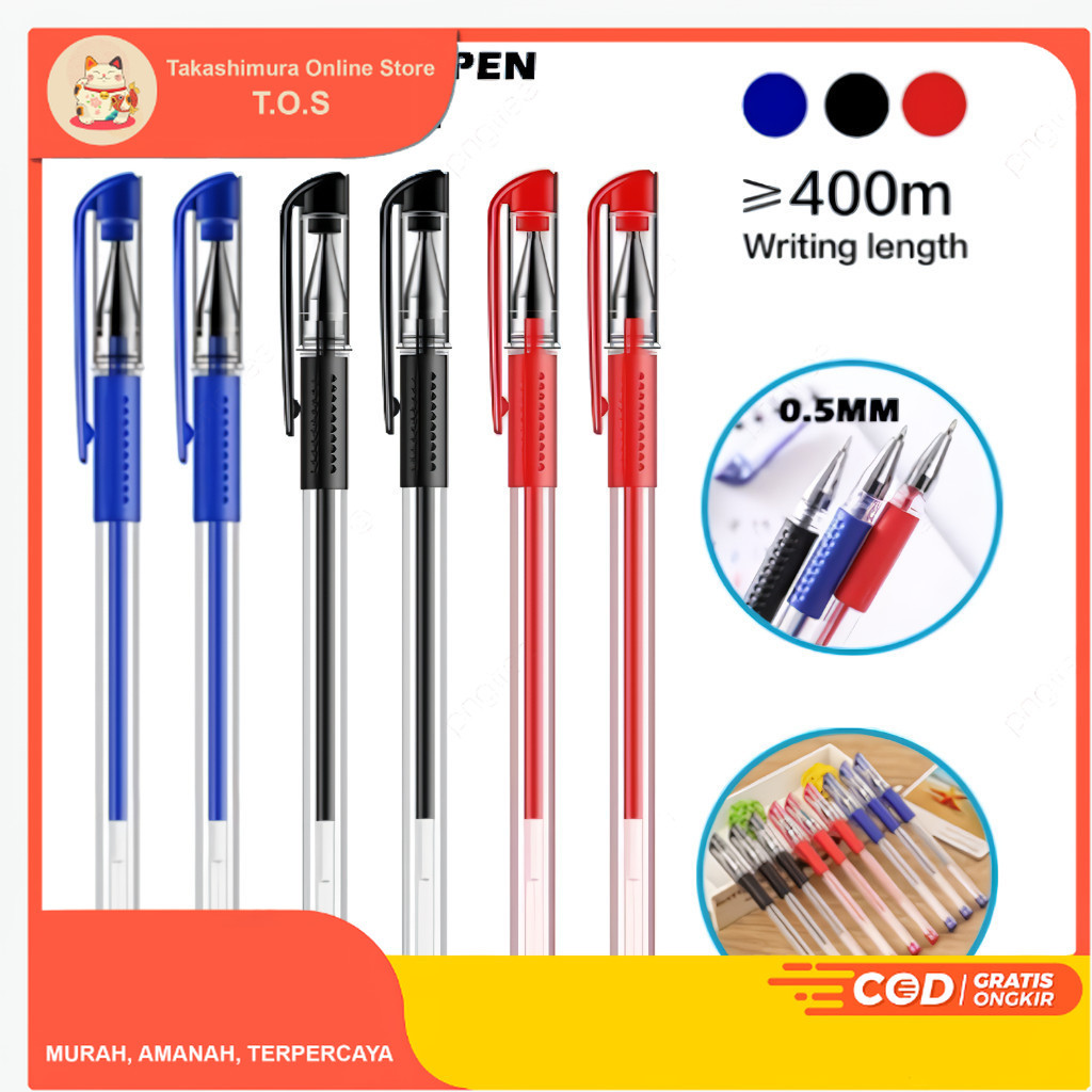 

PULPEN GEL PENA WARNA WARNI 0.5 MM