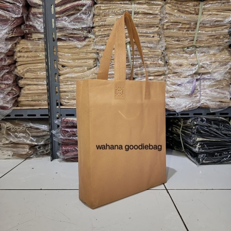 

10Lusin Goodie bag (isi 120pcs) Tas Spunbond 25x35x8 Kain 55 Gsm
