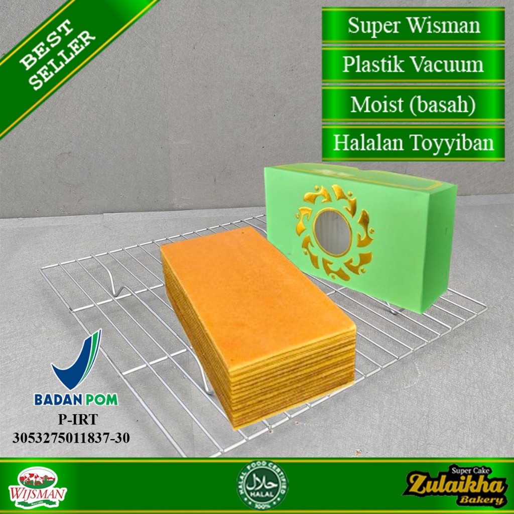 

Lapis legit tanpa tepung super wisman ukuran 20 x 10 cm
