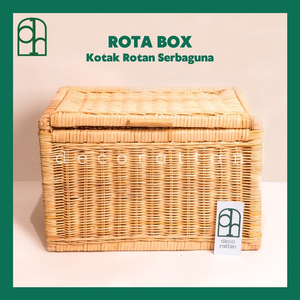 Sale Storage Box Rotan Besar ROTA / Box Penyimpanan Rotan Serbaguna  / Kotak Rotan Besar Serbaguna /