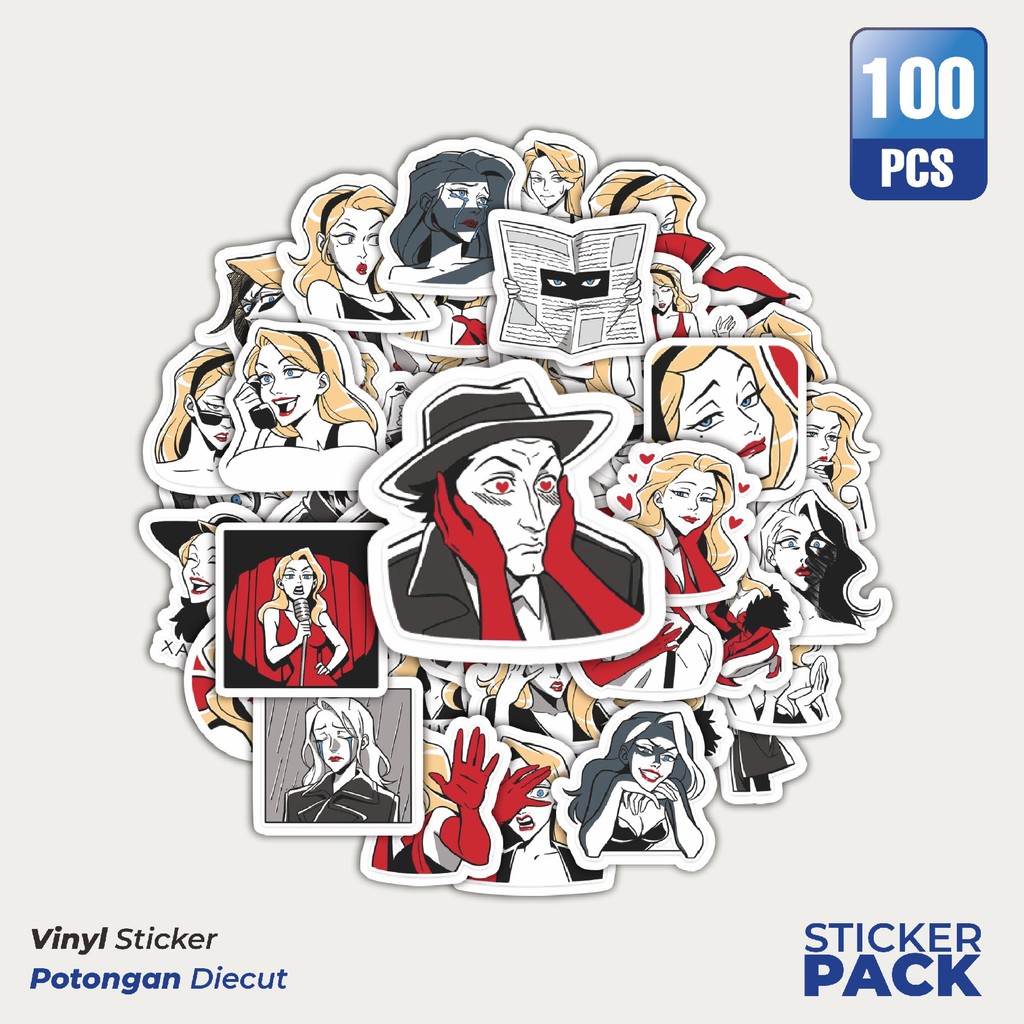

Stiker Vinyl Funny Character Elienor And George Waterproof Aesthetic- Untuk Laptop, Motor, dan Helm - Paper Stationery Pack