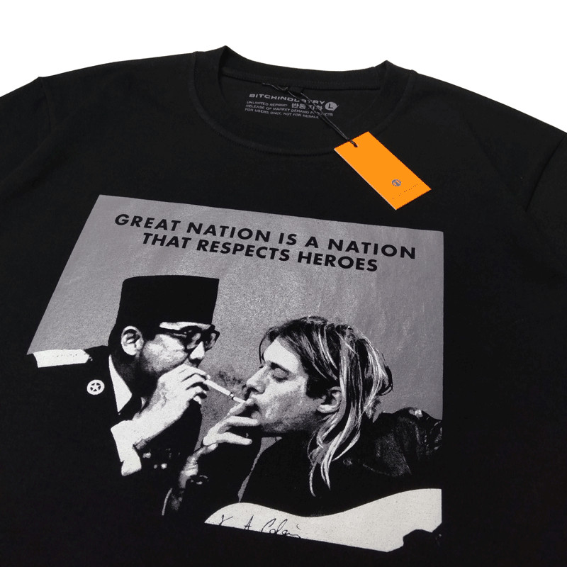 Kaos Soekarno X Kurt Cobain | Hot Item