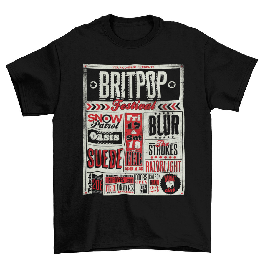 Kaos Festival Musik Custom - Britpop Festival
