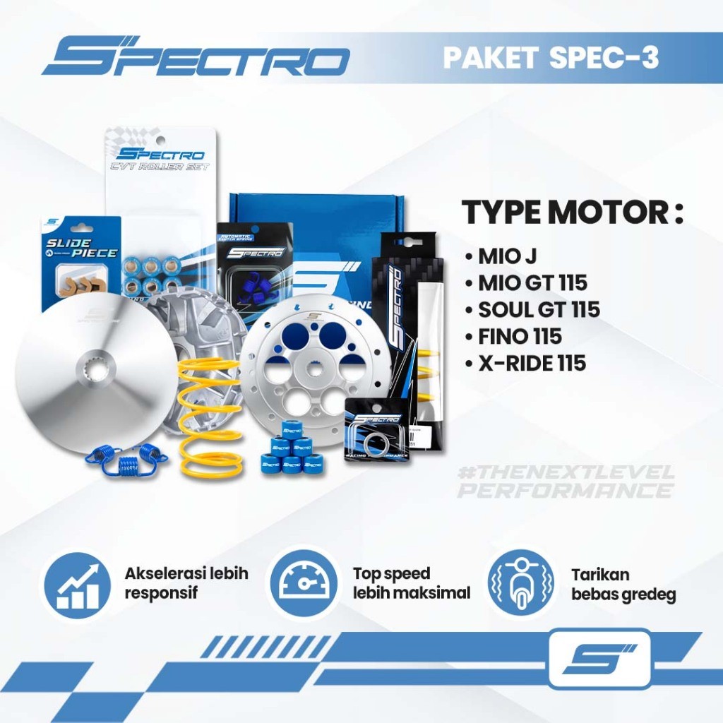 Spectro Paket CVT Spec 3 Mio J Mio GT Soul GT 115 Xride Fino 115 Kirian Per CVT Roller Pulley Racing
