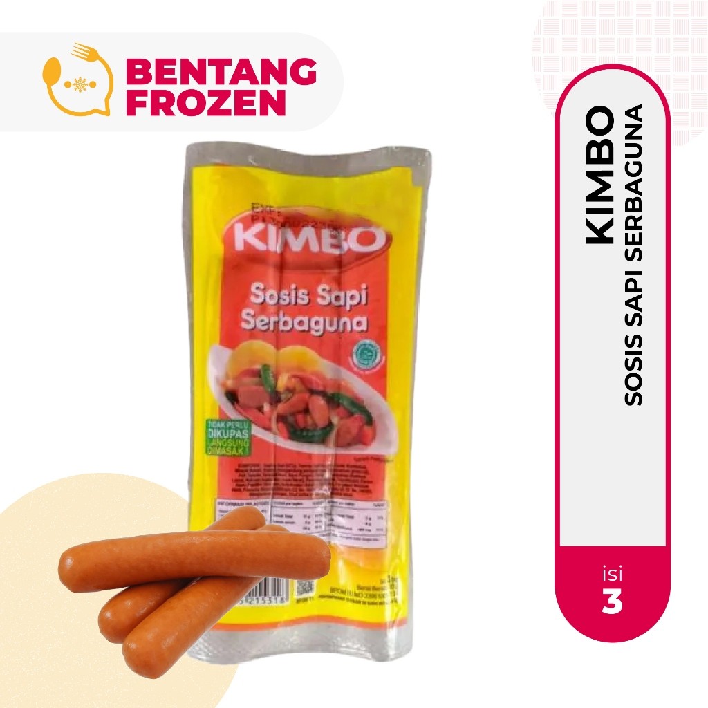 Kimbo Sosis Sapi Serbaguna Isi 3S 80gr
