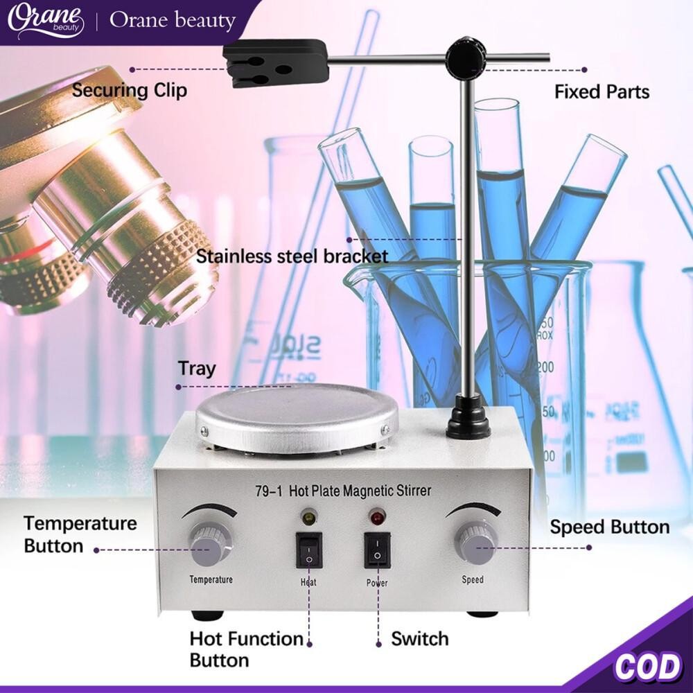 Oranebeauty 79-1 Pengaduk Magnetik Pemanas Laboratorium Pengaduk pemanas magnetik suhu konstan Pelat
