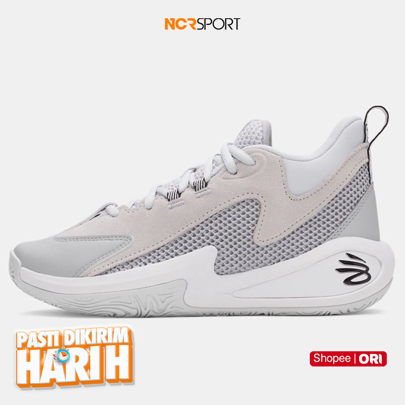 Sepatu Basket Under Armour Gs Curry 3Z 25 Sde Halo Gray - White - Black Original 6001882-014