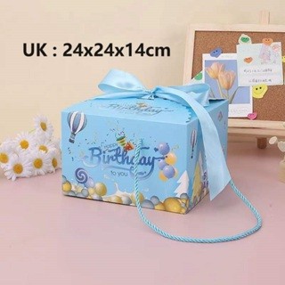 

Box Hampers Birthdays Ribbon / Kotak Hampers Ulang Tahun Anak Pita Premium