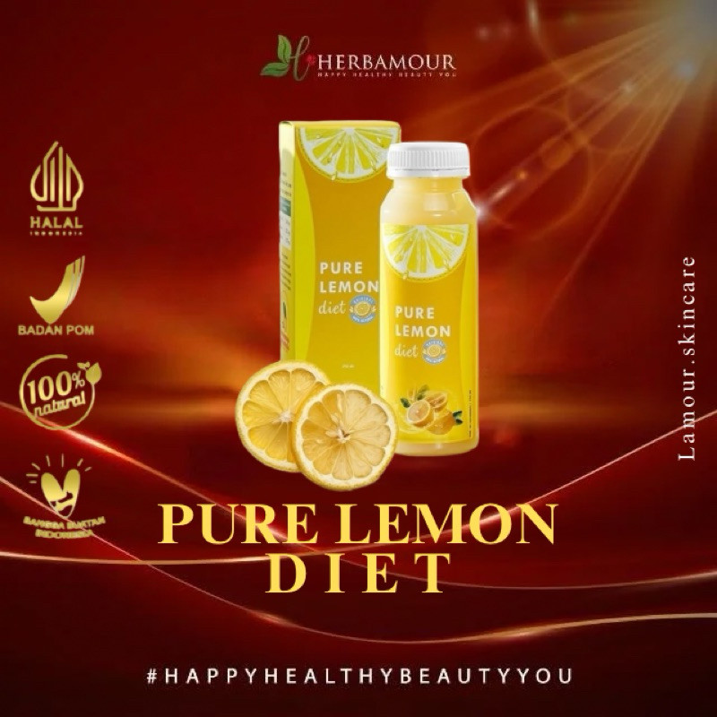 

PURE LEMON DIET by Herbalov / Jus Lemon - Sari Lemon - Air Lemon Murni Asli 100% Original Tanpa Tambahan Air