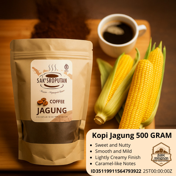 

Bubuk Kopi Jagung kemasan 500 gram mantap gurih