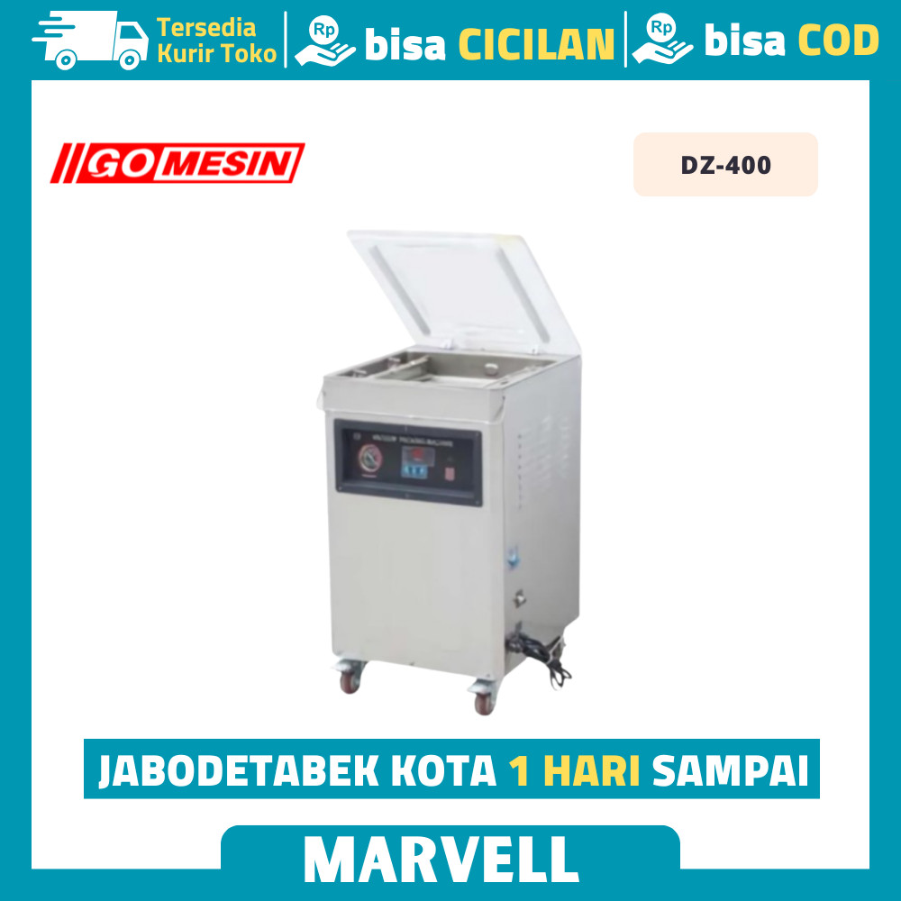 VACUUM SEALER GOMESIN DZ 400 - MESIN VACUM SEALER 40 CM DOUBLE SEALBAR