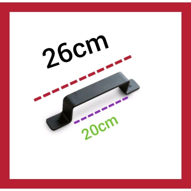 Handle pintu gagang pintu plat besi vintage / Gagang Pintu Bahan Plat Besi