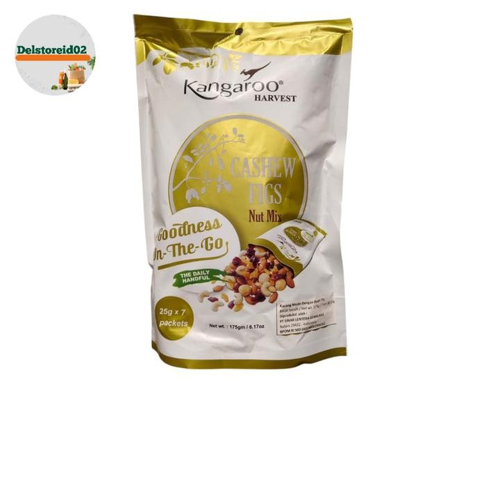 

Kangaroo harvest cashew figs nut mix (kacang mede dengan buah tin) 175gr