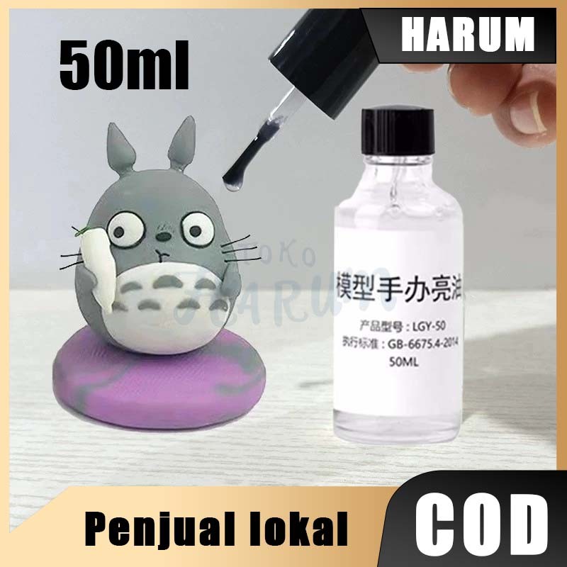 Varnish Gloss 50ml Finishing Kilau untuk Dry Clay Kayu Polymer