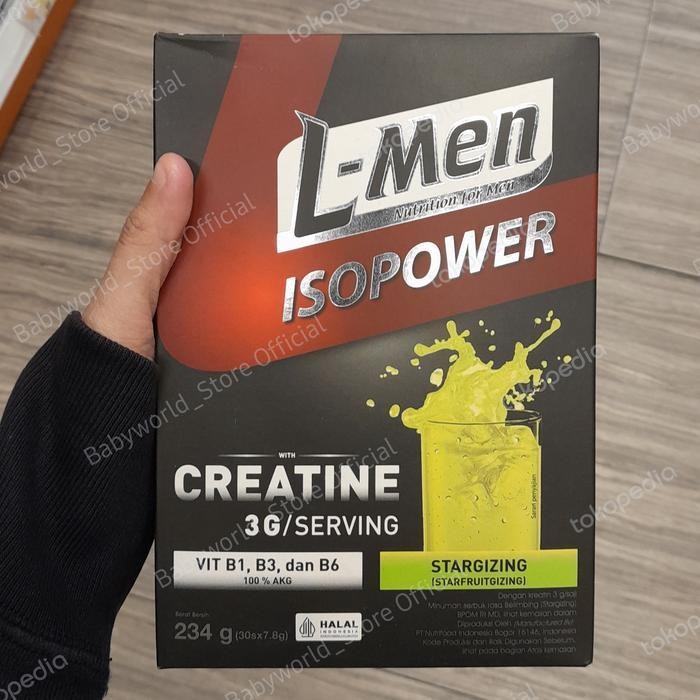 

L-Men Isopower With Creatine Stargizing Minuman Rasa Belimbing ( 30 Sachet )