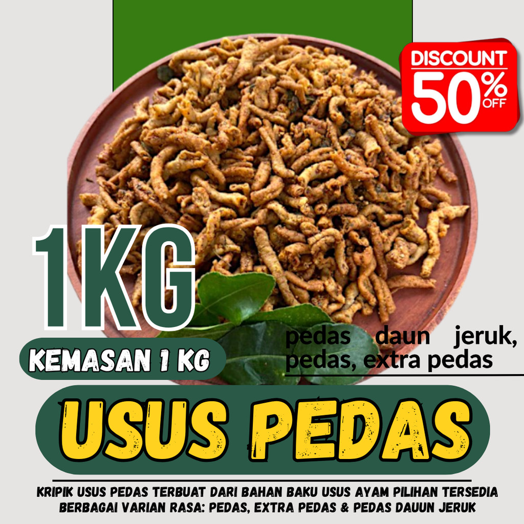 

1 kilogram kripik usus crispy premium
