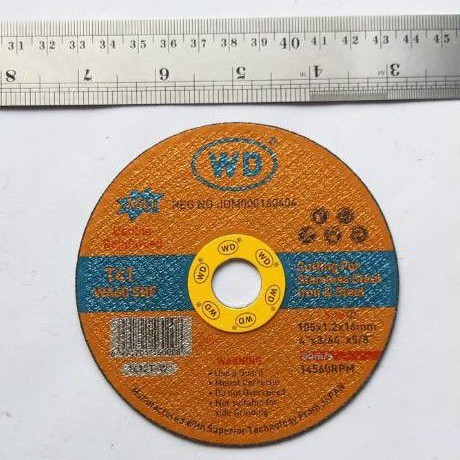 DUPLIKATE Batu gurinda gerinda WD Mata gurinda gerinda WD 4in potong besi TERBAIK /BATU GURINDA GERI