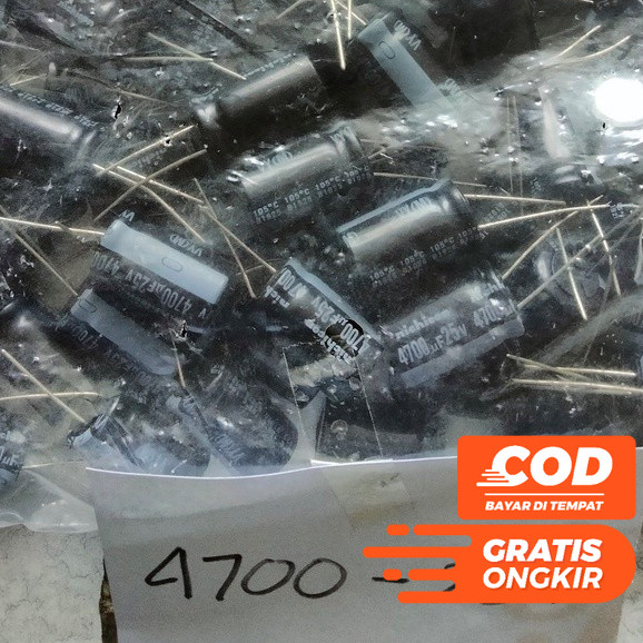CAPASITOR ELCO ELKO 4700 UF 25 UF 4700UF 25 VOLT